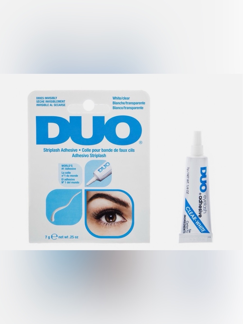 DUO Eyelash Adhesive Clear/White – Invisible Lash Glue (7g)